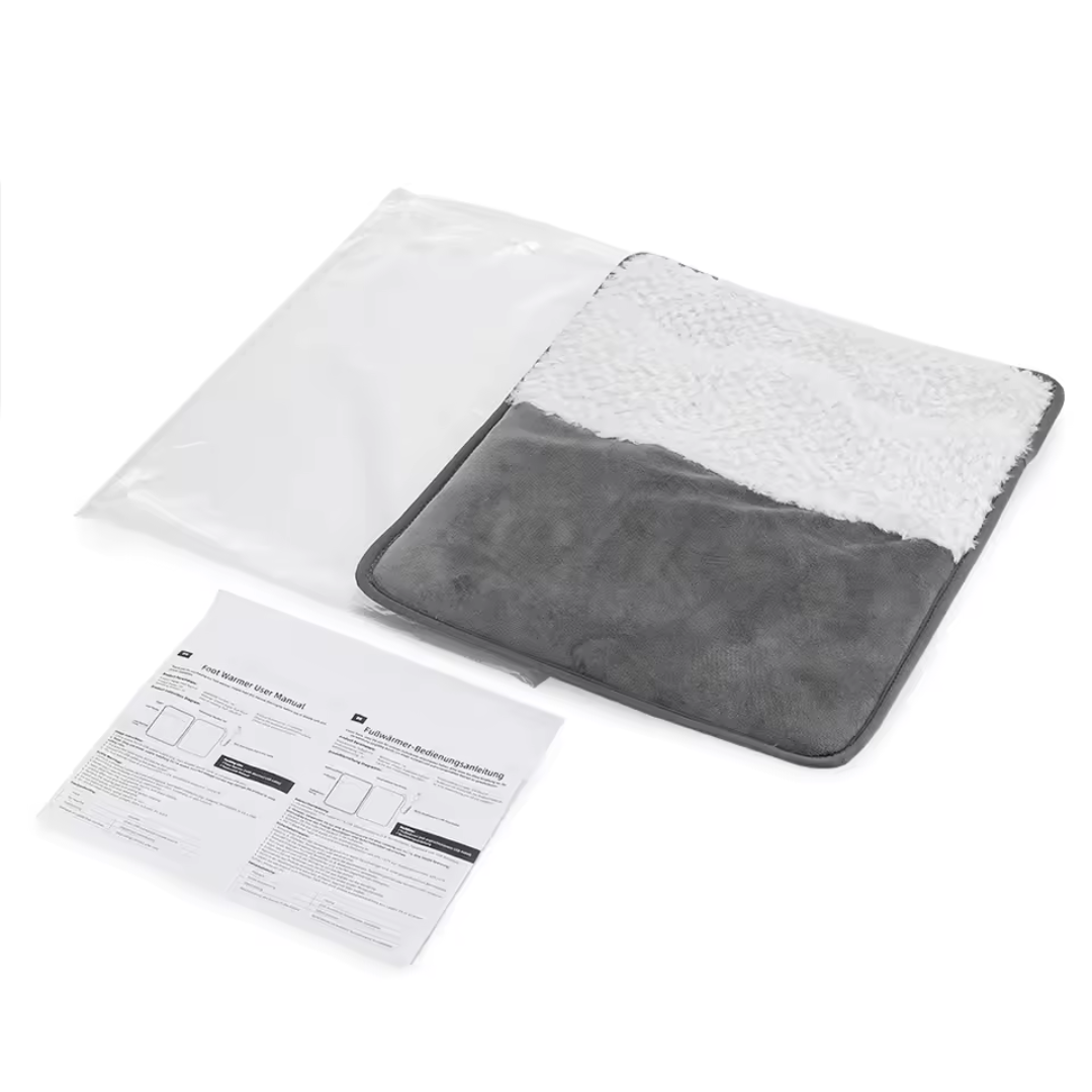 Calentador Eléctrico USB para Pies | Felpa Suave y Lavable | Ideal para Invierno